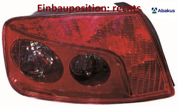 Abakus 550-1937R-UE Heckleuchte Rechts RüCklicht Hecklicht RüCkleuchte-image