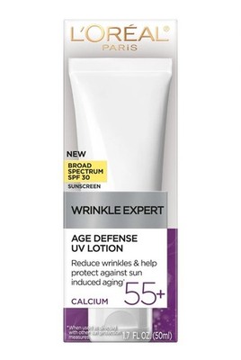 L'Oreal Paris Wrinkle Expert 55+ Age Defense Lotion SPF, Reduces Wrinkles