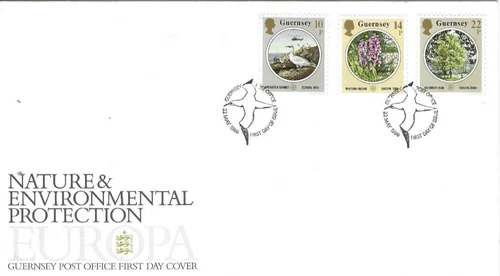 Guernsey Comm/FDC -  Nature & Enviromental Protection -  1986 (GUE208)