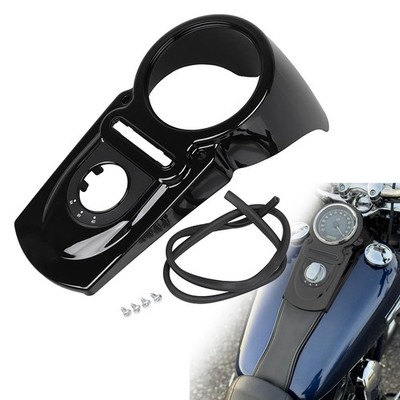 Gloss Black Fuel Tank Dash Console For Harley Dyna Low Rider FXDL Switchback FLD