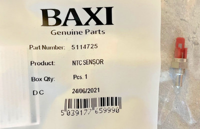 Baxi Duotec Main Eco Combi Potterton NTC Temperatursensor Thermistor 5114725