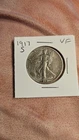 1917-S Walking Liberty Half Dollar Better Date 50C Silver Coin VF Details