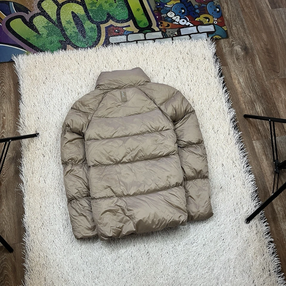 Add down jacket hoodie size 34 women Duck Down Beige waw552 Puffer - Image 2 of 4