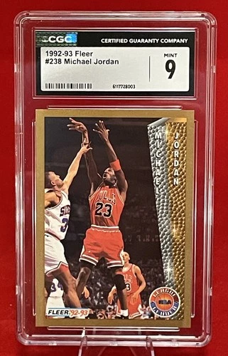 1992-93 Fleer - League Leader Michael Jordan #238 - PSA 9 - MINT HOF - New Slab!