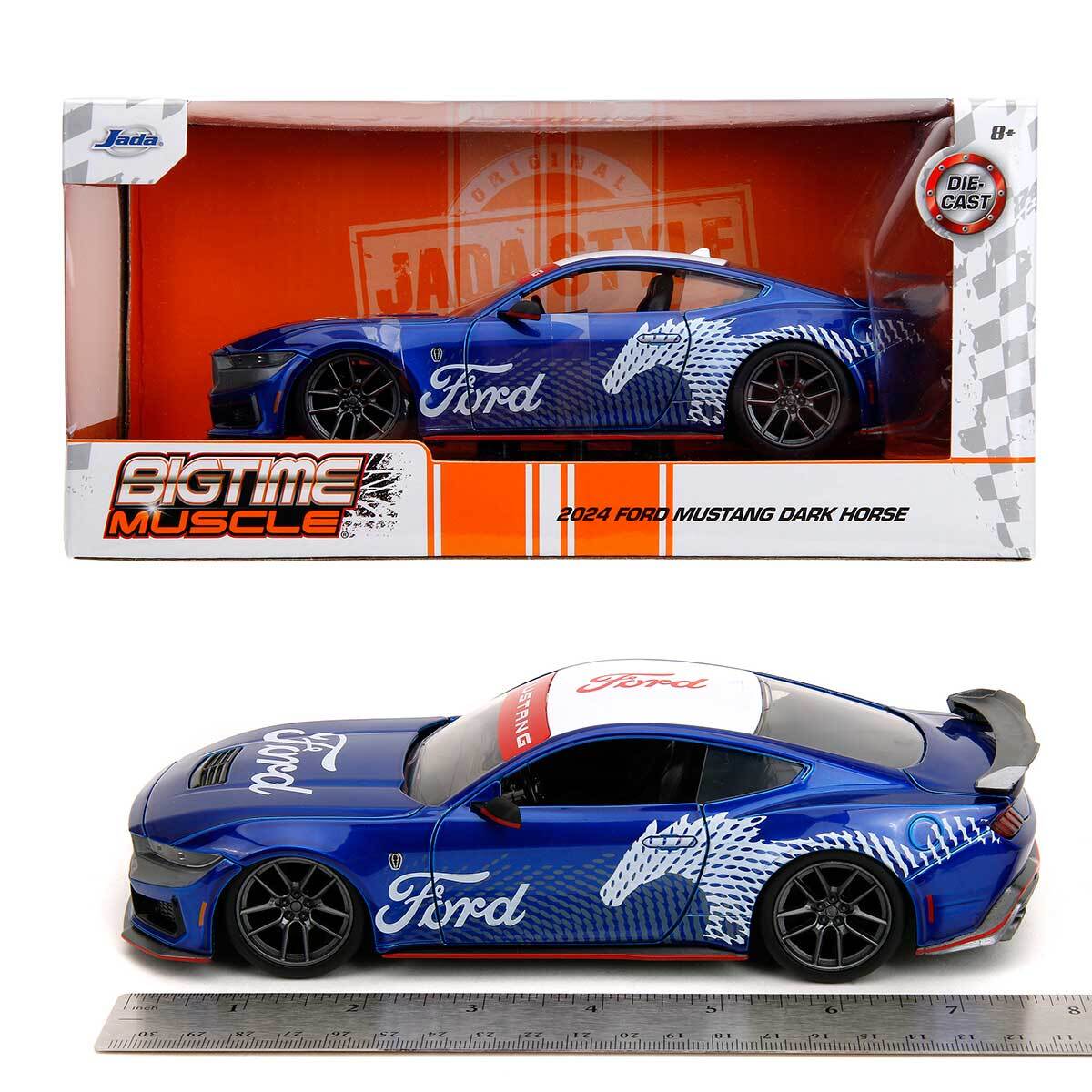 ビッグタイムマッスル - 2024 フォード・マスタング・ダークホース(レッド) Jada 1:24 2024 Ford Mustang Dark Horse – Candy Red – Bigtime