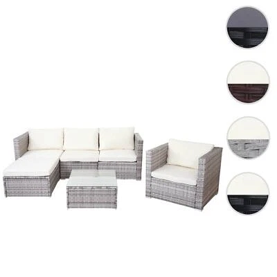 HEUTE-WOHNEN Poly-Rattan-Garnitur Brescia, Gartengarnitur Sitzgruppe Sofa Lounge-Set