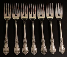 Oneida PRESIDENT Dinner Forks 6 3/4"  * Set of 7 * Stainless USA V. NICE