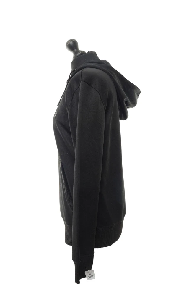 French Connection Damen Hoodie Pullover S schwarz Kapuze mit Baumwolle - Bild 4 von 4