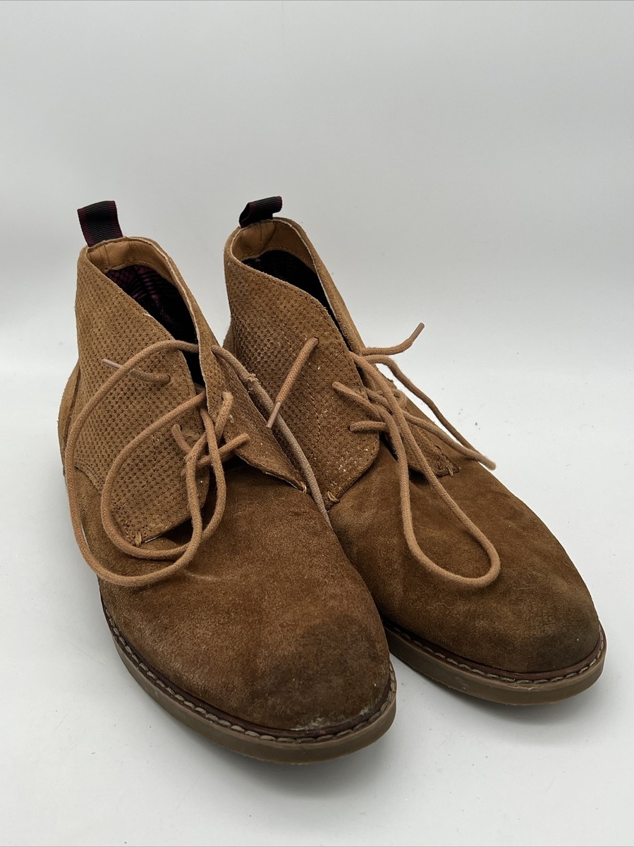 Steve Madden Hendric 215 Suede Chukka Boots Size 10 STEVE MADDEN TAN SUEDE UPPER LEATHER ANKLE CHUKKA BOOTS  main image 2