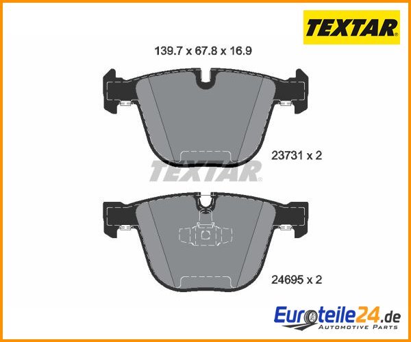 Bremsbelagsatz, Scheibenbremse Q+ Textar 2373101 FüR Bmw 7Er-image