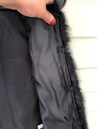 TOPSHOP BLACK Faux Fur Vest Women's Size US 2 Lined - Picture 5 of 5