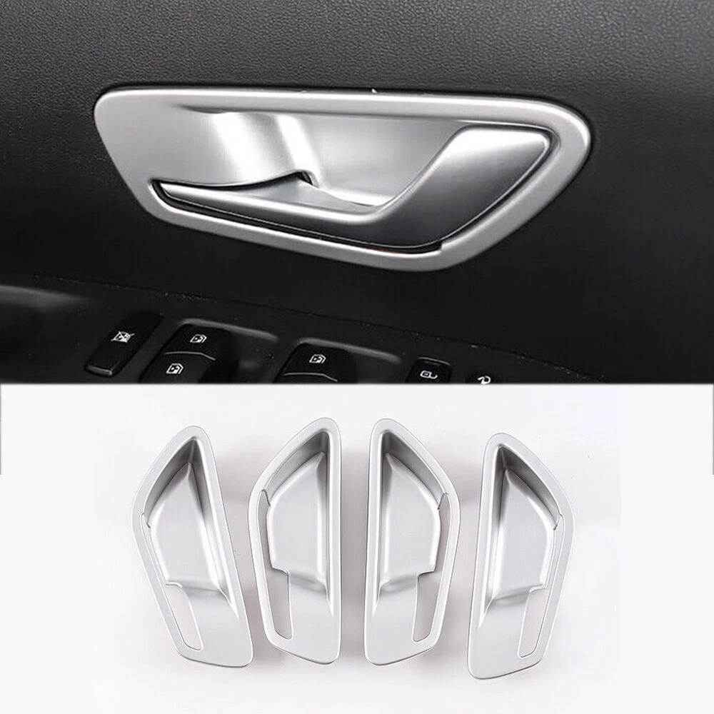 Fit For Hyundai Tucson 2022-2023 Matte Silver Inner Door Handle Bowl Cover Frame