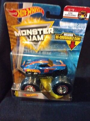 2017 Hot Wheels MONSTER Jam truck  #68 Epic Additions RARE 12/15 with crush car