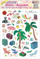 A4 Sticker Sheet Holiday Beach Travel Fun More in Store