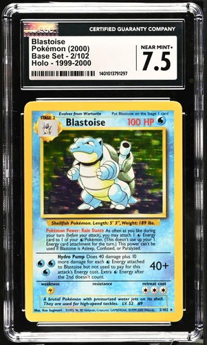 PSA 7 - Pokemon Base Set Blastoise- 4th Print - 1999-2000 - UK Printing