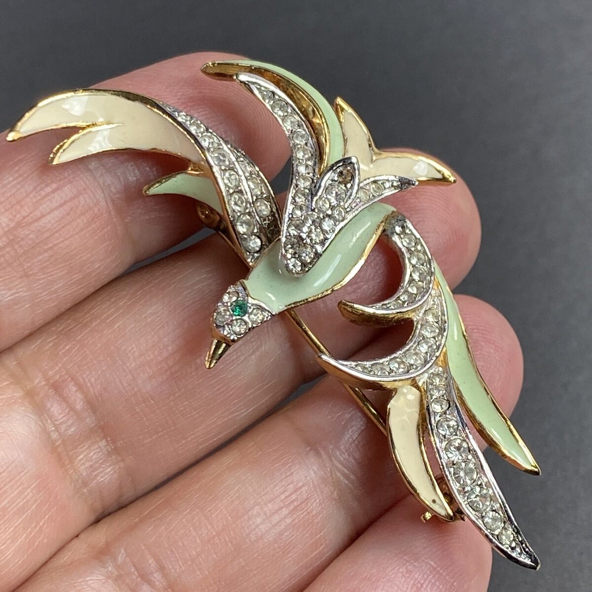 A&S Attwood Sawyer Bird Vintage Brooch Estate Jewelry Pre A&S Attwood Sawyer Bird Vintage Brooch Estate Jewelry Pre