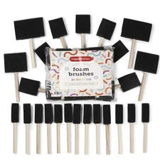 Incraftables Sponge Brushes for Painting 24pcs. Foam Brushes for Staining, DIY