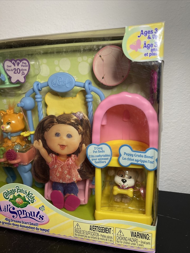 Brand New 2007 Cabbage Patch Kids Lil Sprouts Pet Day Care VG New eBay