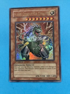 Yu-Gi-Oh! Super Conductor Tyranno SD09-EN001 Ultra Rare 1st Edition Near Mint