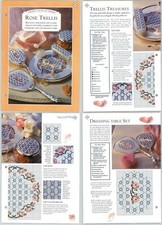 Rose Trellis #391-394 Cross Stitch Ideas - Needlecraft Magic 2 Page Pattern