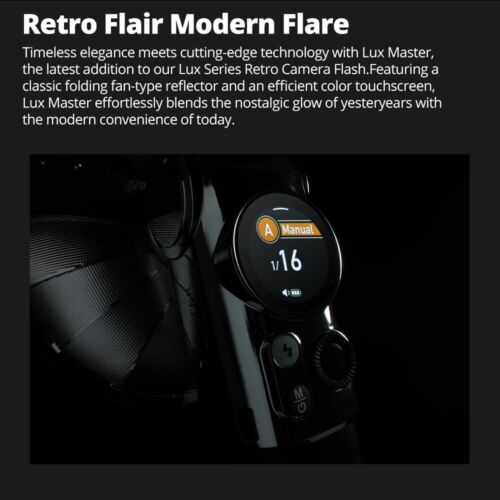 Godox Lux Master Retro Camera Flash TTL HSS Touch Screen Control Wireless Sync - Picture 3 of 13