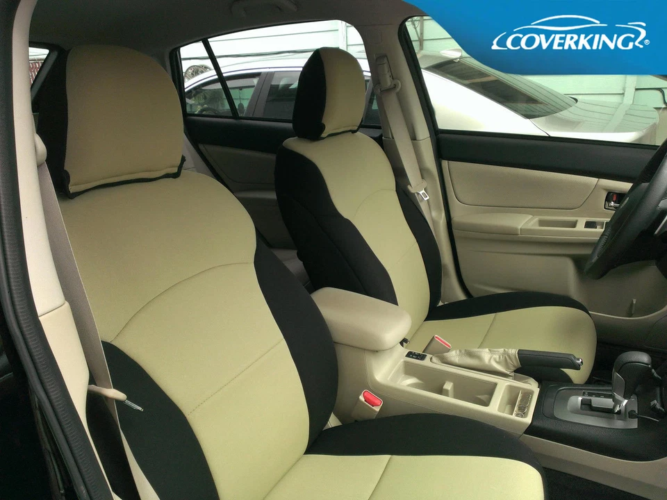 Fundas de asiento delanteras Toyota Corolla Coverking Neosupreme ajuste personalizado Foto 4 de 4