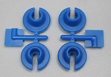 RPM 73155 Blue Lower Spring Cups: 1/10 Losi, Traxxas, HPI Savage