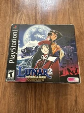 Lunar 2: Eternal Blue Complete (PlayStation 1, 2000) CIB! Rare!! W/ Pendant!!!