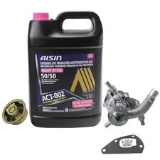 AISIN Pink Engine Coolant Water Pump Thermostat Kit For Toyota Land Cruiser 4L