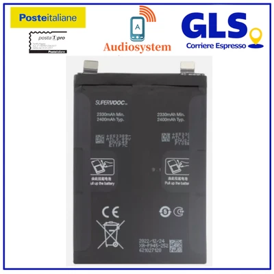 Batteria Originale per Oneplus 10T CPH2413 CPH2415 Pila Ricambi SuperVooc BLP945