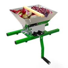 Fruit and Apple Crusher - 7L Manual Juicer Grinder, Portable Fruit Scratter P...