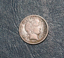 1903 O BARBER SILVER DIME  *VERY GOOD PLUS DETAILS*