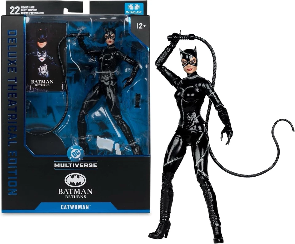 Figura de acción McFarlane DC Catwoman Batman Returns Deluxe edición teatral 7" Foto 4 de 4