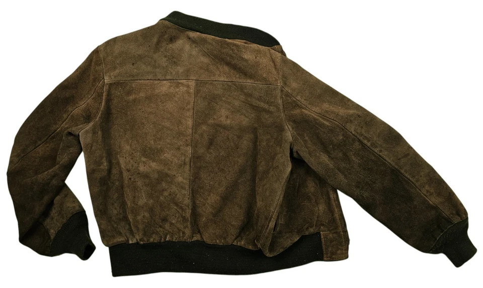 *HOT VINTAGE 70's Men's SCHOTT @ BOMBER GENUINE SUEDE LEATHER BROWN Jacket 40 M - Image 4 of 4