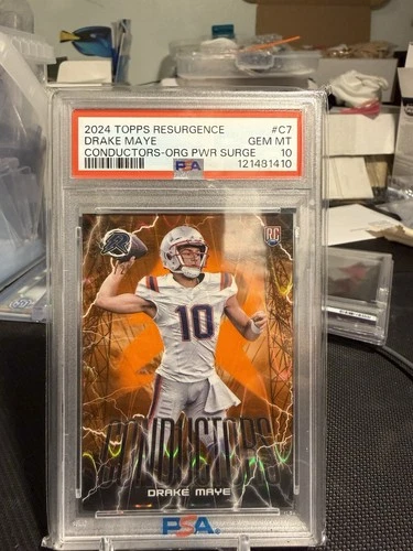 2024 Topps Resurgence - Orange /25 Conductors Drake Maye Psa 10 ssp