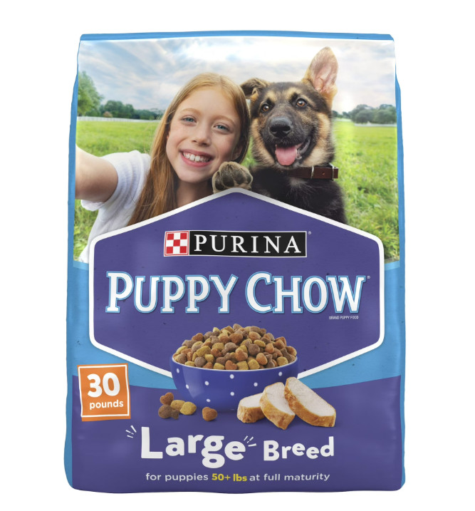 For Large Breeds, High Protein Growth With Chicken, 30 Lb Ba