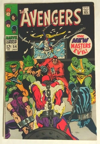Avengers #54 1968 Vintage Marvel Comic Masters of Evil Black Knight Hawkeye Wasp