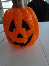 Vintage Pumpkin Lighted Jack O Lantern