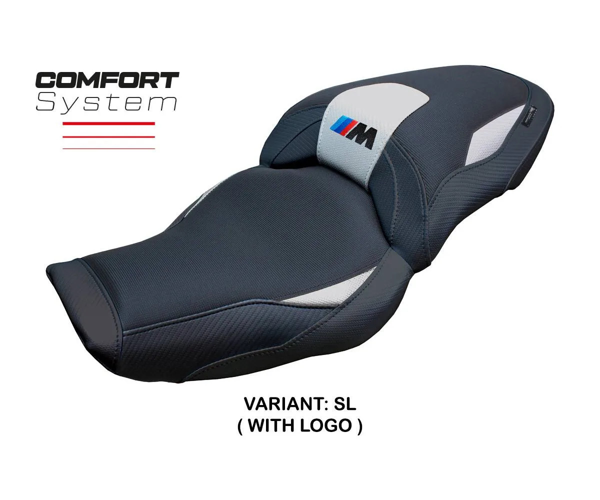Seat cover Graz Comfort S Silver + logo Tpz compatible BMW M 1000 XR 2024 2026