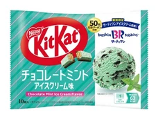 2 Packs Nestle Japan KitKat Chocolate Wafer Biscuit Mint Chocolate Ice Cream