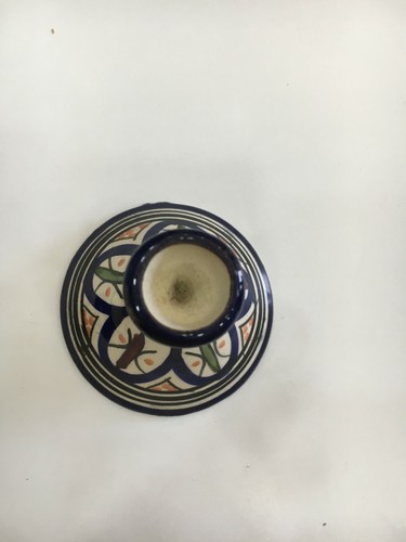 Earthenware Ceramic Small Colorful Cooking Crafts Handmade Painting Decor 4" - Picture 6 of 9