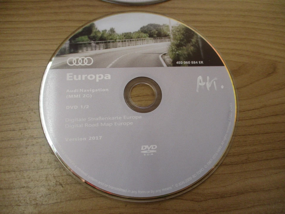 Navi Navigation DVD Karte Europe Deutschland 2017 AUDI A6 4F A8 4E 4E0060884ER - Bild 3 von 4
