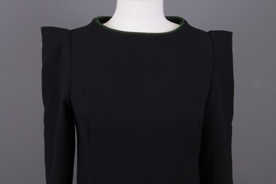 Cop Copine Leora Robe Black 3/4 Sleeve A-Line Dress Size 40 | eBay