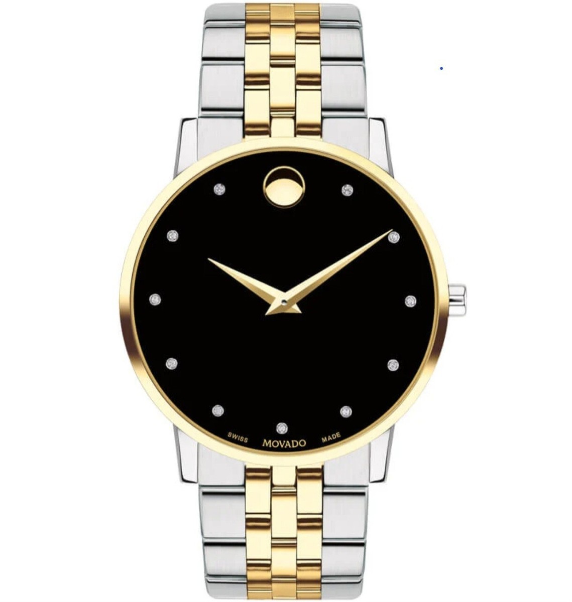 NEW Movado Museum Classic Two-Tone Diamond Watch | 40mm  display picture 1