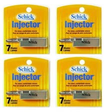 Schick Injector Blades, 7 Ct. Each (4 Pk) + Eyebrow Trimmer