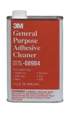 3M 08984 General Purpose Adhesive Remover & Cleaner, Quart, 6-Pack
