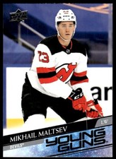 2020-21 UPPER DECK YOUNG GUNS Mikhail Maltsev Rookie New Jersey Devils #723 R93