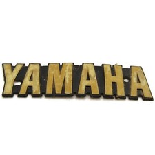 Vintage Yamaha Motorcycle Logo Emblem Plastic Badge Nameplate Cracked AS IS