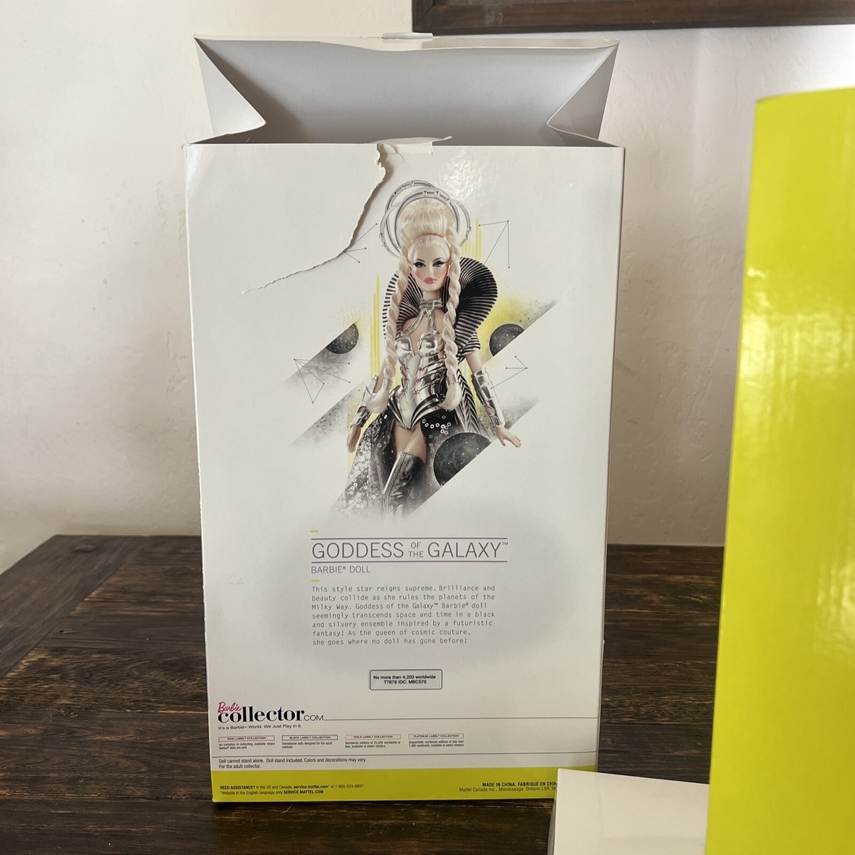 Barbie Collector Goddess of the Galaxy Barbie Doll Gold Barbie Collector Goddess of the Galaxy Barbie Doll Gold