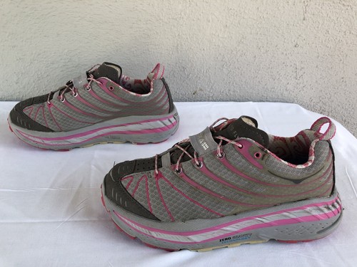 HOKA ONE ONE TIME TO FLY Stinson Evo Women US 7.5 Athletic Sneaker Pink/Silver A - Picture 7 of 10